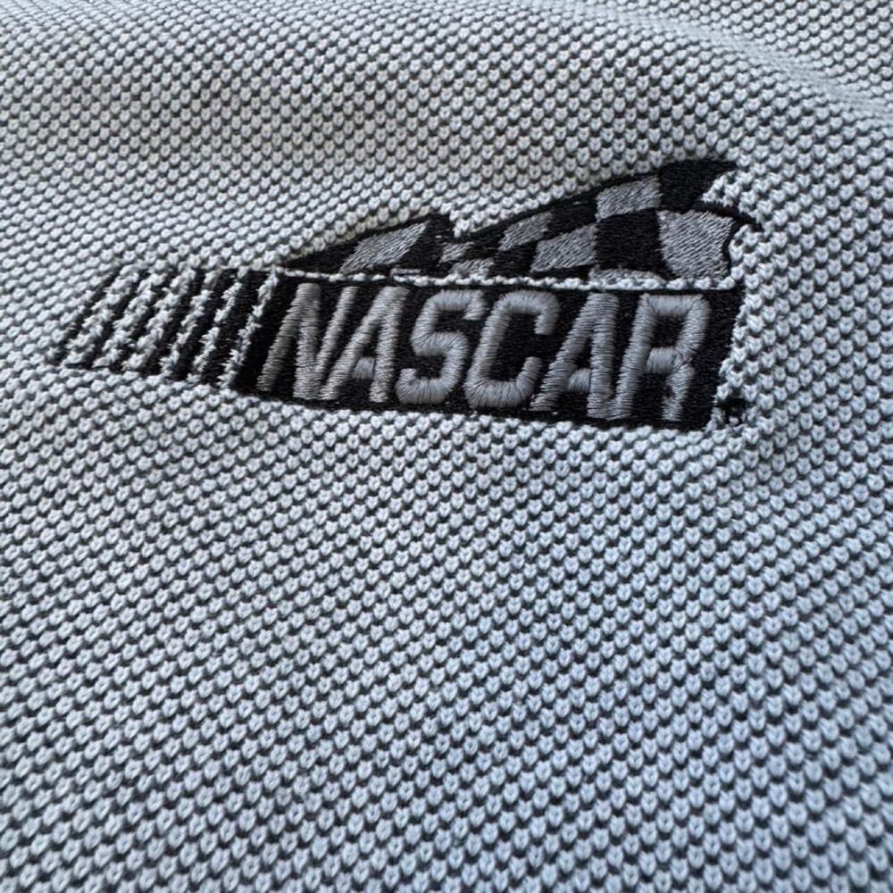 Vintage 90s NASCAR Tin Mountain Thermal Henley Shirt Men’s XL Gray - Picture 3 of 5